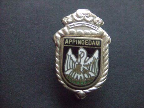 Appingendam stadswapen speld, broche
